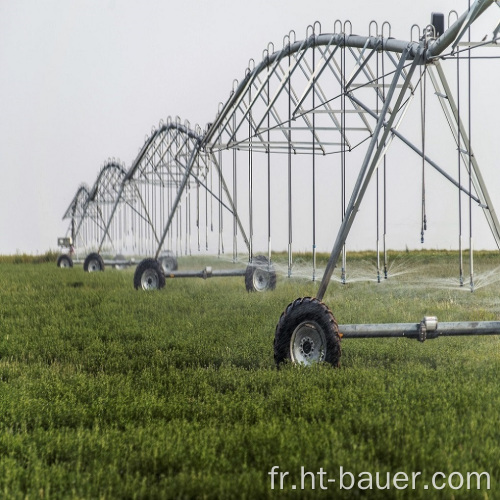 Système d&#39;irrigation agricole à pivot central à roues